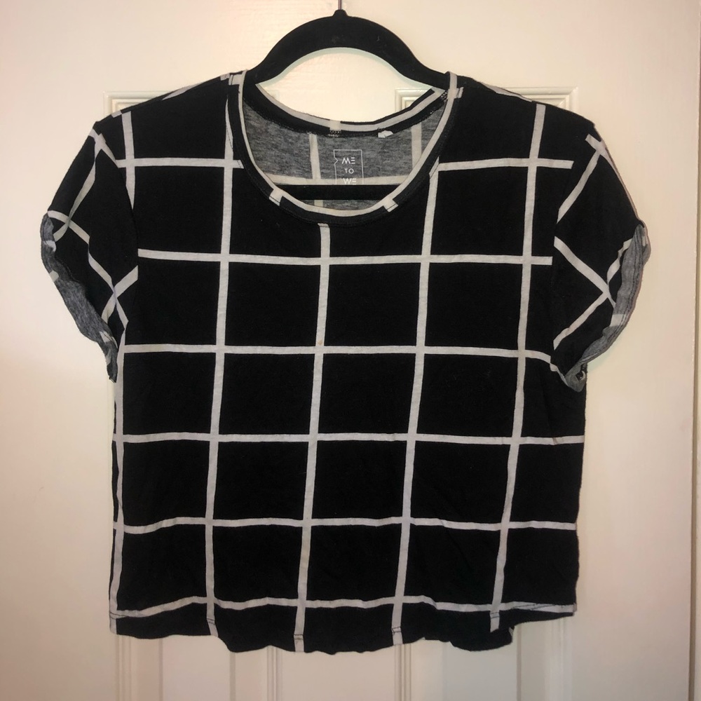 Me to We Black Geometric T-Shirt